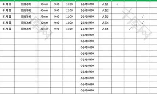 冰箱除霜记录表格_冰箱除霜记录表格怎么做